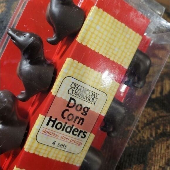 Charcoal Companion Dog Corn Holders (Set of 4) - Picture 3 of 4